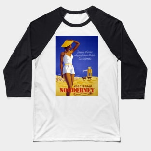 Vintage Travel Poster Germany Norderney Baseball T-Shirt